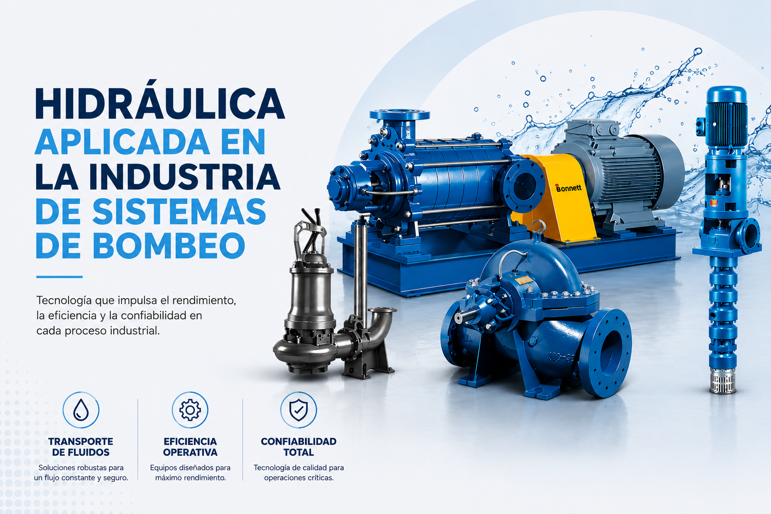 Conoce qué es la hidráulica aplicada en la industria de sistemas de bombeo.