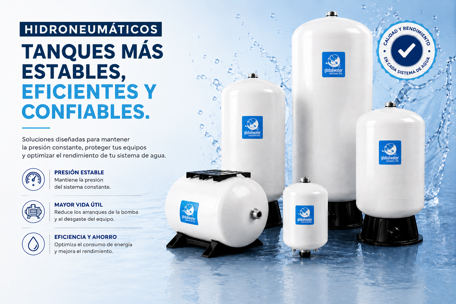 Descubre cómo los tanques hidroneumáticos ayudan a mantener una presión estable